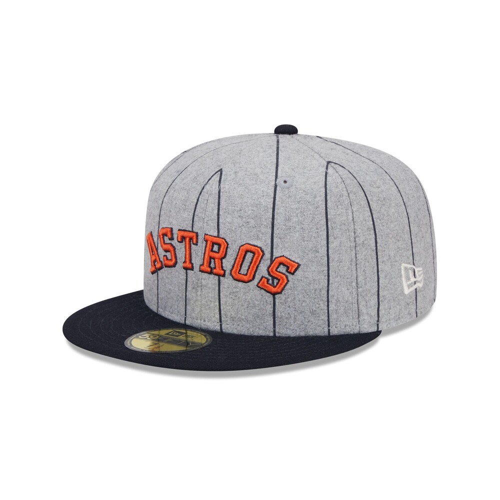 New Era Houston Astros Heather Pinstripe 59FIFTY Fitted Hat - Size 7 1/8